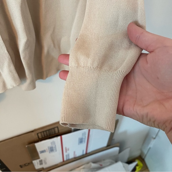 Zara Tan Knit Shacket - Picture 5 of 9